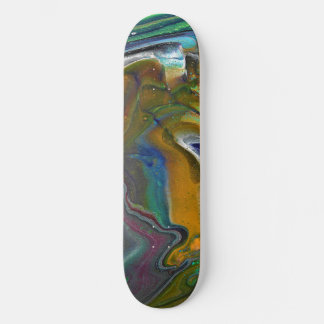 Undecided 3 Colourful Abstract Skateboard Deck