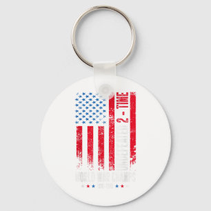 Undefeated 2-time World War Champs Patriotic 4th O Key Ring
