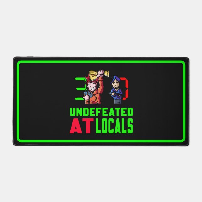 Undefeated At Locals Logo Desk Mat (Front)