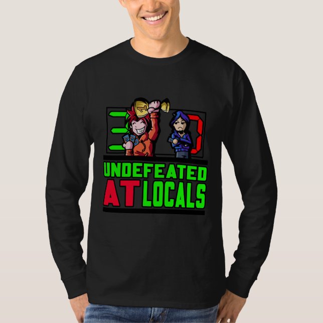 Undefeated At Locals Logo Long Sleeve T-Shirt (Front)