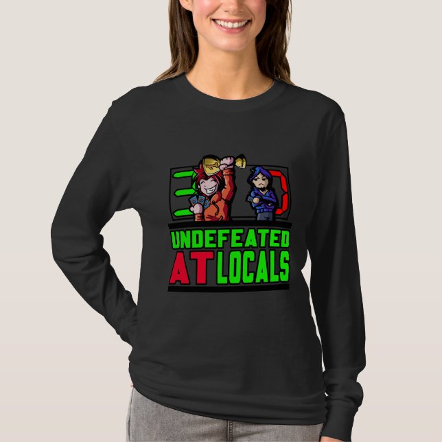 Undefeated At Locals Logo Long Sleeve T-Shirt (Front)