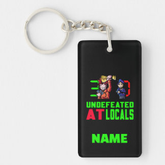 Undefeated At Locals Personalised Keychain