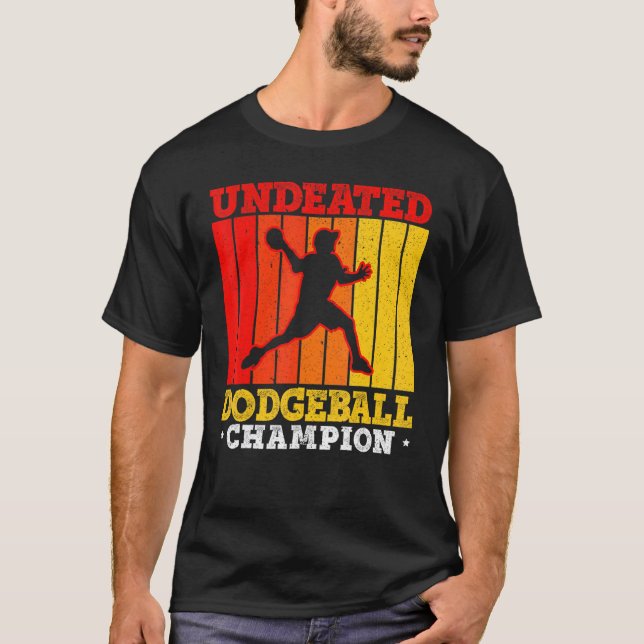 Undefeated Dodgeball Champion Duck Dip Dive Dodgeb T-Shirt (Front)