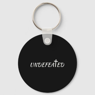 Undefeated God And Jesus Key Ring