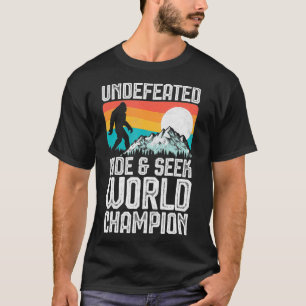 Undefeated Hide and Seek World Champion Mountains  T-Shirt