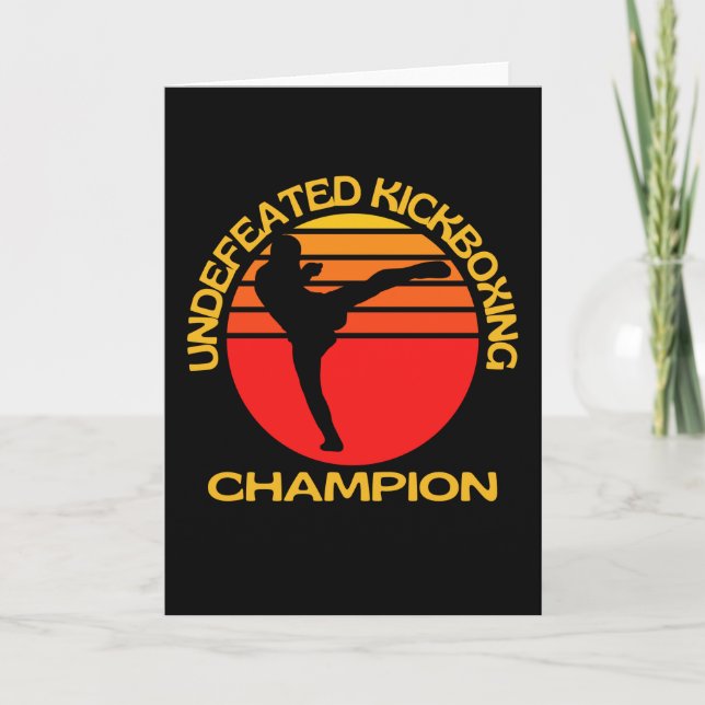 Undefeated Kickboxing Champion Card (Front)