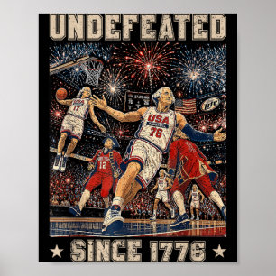 Undefeated Since 1776 Aamerica 4th Of July Poster