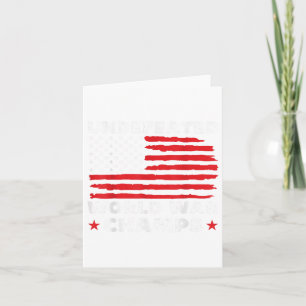 Undefeated World War Champs 4th Of July American F Card