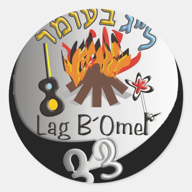 undefined classic round sticker (Front)