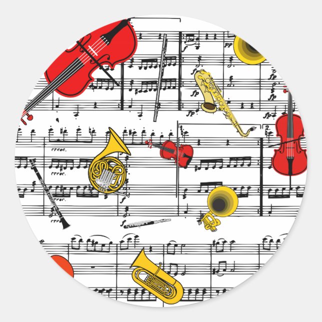 undefined classic round sticker (Front)