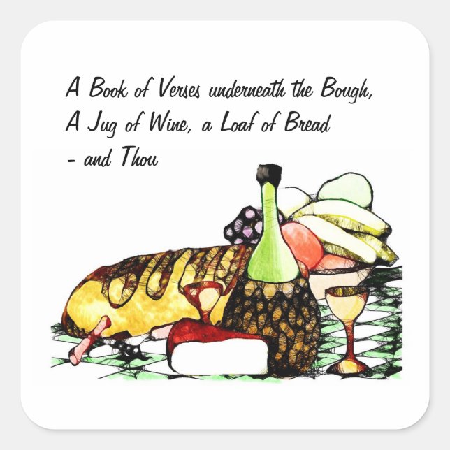 undefined square sticker (Front)