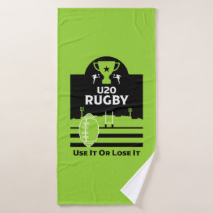 Under 20's Junior Rugby Players  Bath Towel