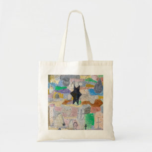 Under a black star by Paul Klee Tote Bag