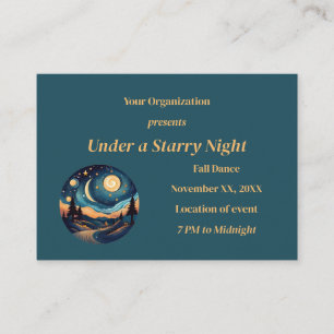 Under a Starry Night Enclosure Card
