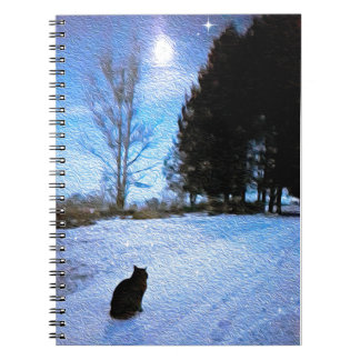 Under A Tabby Moon Notebook