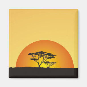Under African skies: Africa Sunset Magnet