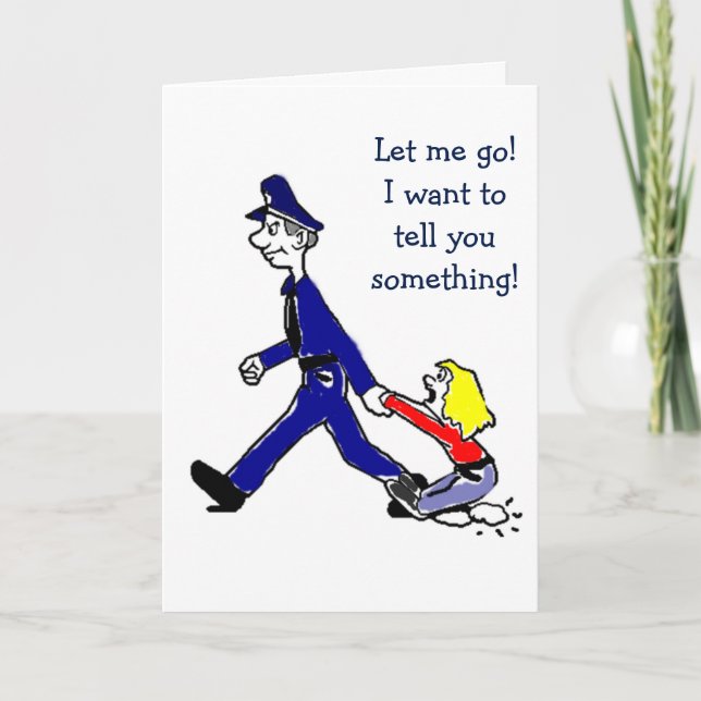 UNDER ARREST-I WANT TO SPEND CHRISTMAS WITH "YOU" HOLIDAY CARD (Front)