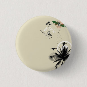 under attack 3 cm round badge