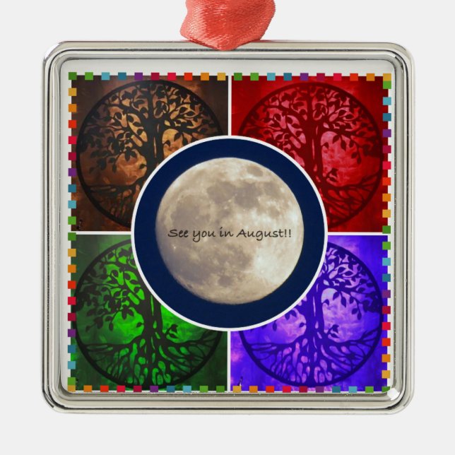 Under August Skies... Metal Ornament (Front)