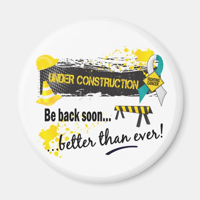 Under Construction Cervical Cancer Magnet (Front)