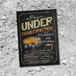 Under Construction Dump Truck Birthday Invitation<br><div class="desc">Under Construction Dump Truck Birthday Invitation</div>
