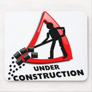 under-construction mouse pad