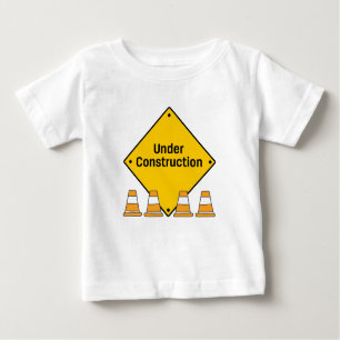 Under Construction with Cones Baby T-Shirt