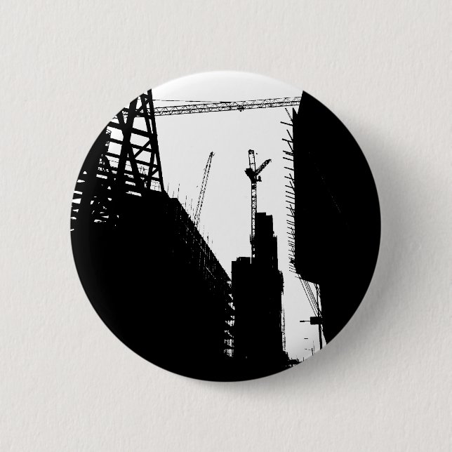 Under Contruction 6 Cm Round Badge (Front)