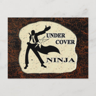 UNDER COVER NINJA POSTCARD