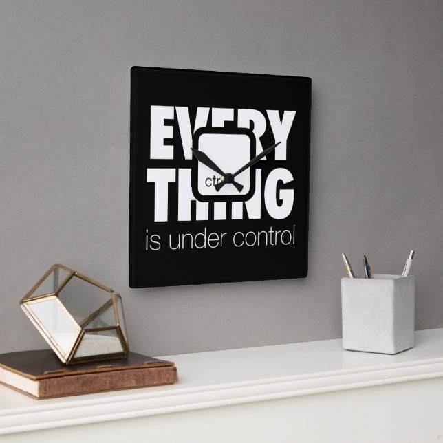 Under ctrl square wall clock (Office)