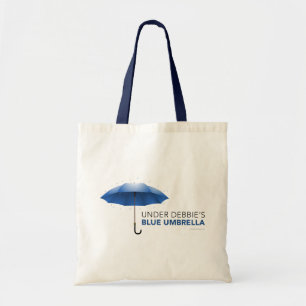 Under Debbie's Blue Umbrella Tote Bag