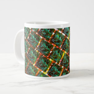 Under dirty and rusty grille large coffee mug