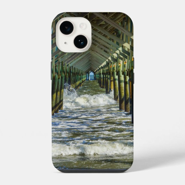 Under Folly Beach Pier iPhone Case (Back)