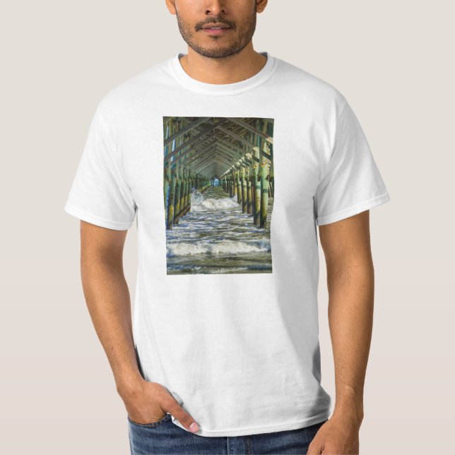 Under Folly Beach Pier T-Shirt (Front)