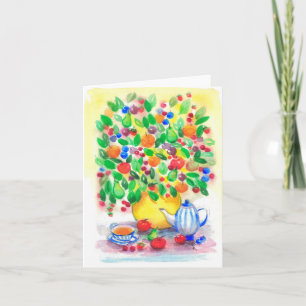 Under Fruitberry Tree Greeting card