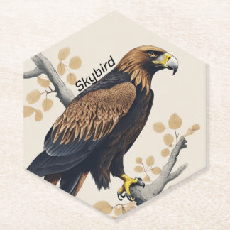 under glass paper coaster