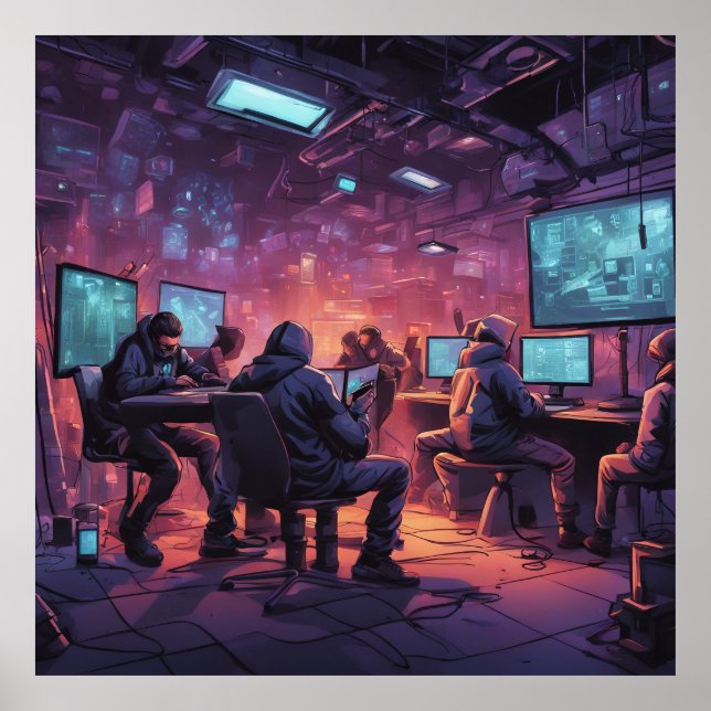 Under ground Cyberpunk Poster (Front)