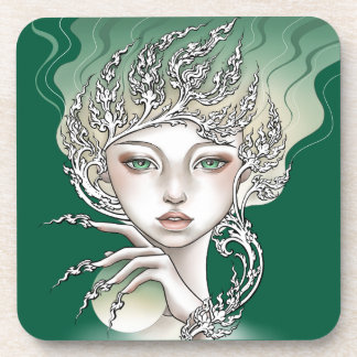 Under hard plastic glasses Goddess of trees Coaster