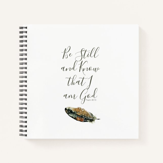 Under His Wings, Psalm 46 Notebook (Front)