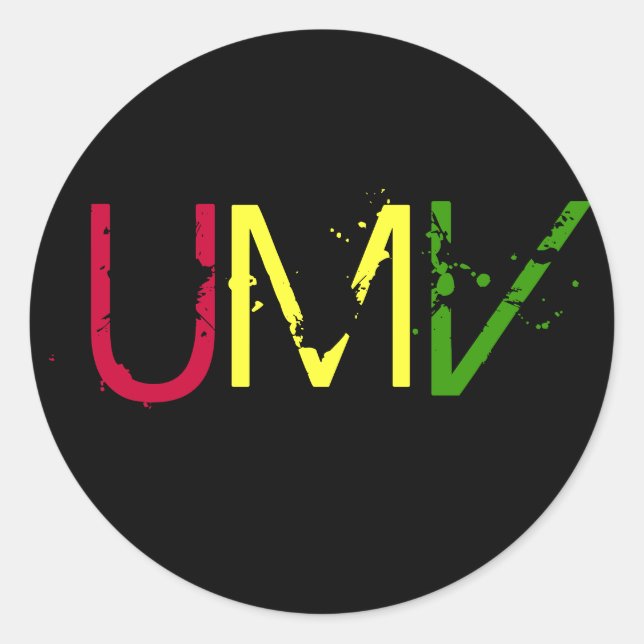 Under My Voodoo Classic Round Sticker (Front)