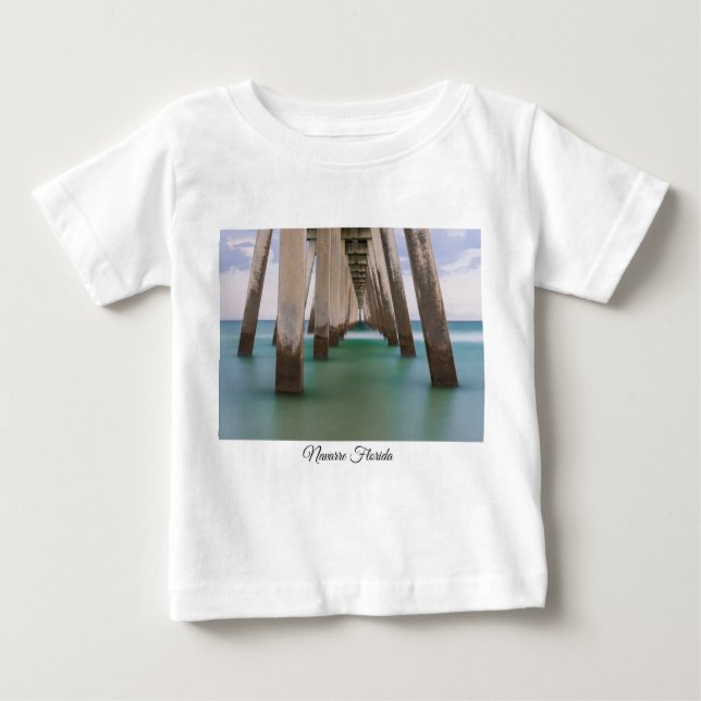 Under Navarre Beach Pier Baby Toddler T-shirt (Front)