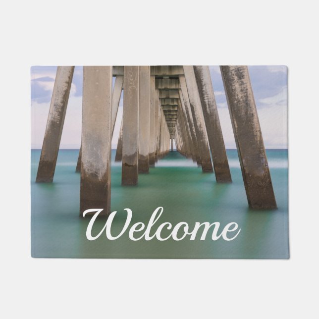 Under Navarre Beach Pier Doormat (Front)