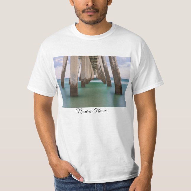 Under Navarre Beach Pier T-Shirt (Front)