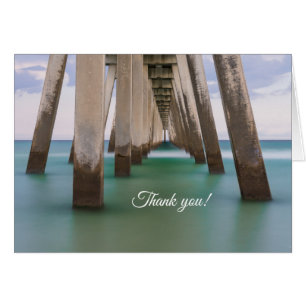 Under Navarre Beach Pier Thank you Card