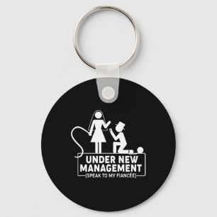 Under New Management Bachelor Party Favours Groom  Key Ring