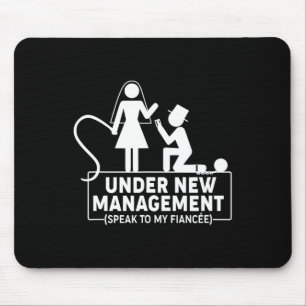 Under New Management Bachelor Party Favours Groom  Mouse Pad