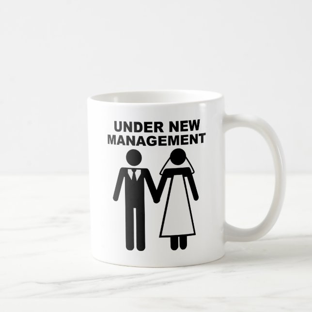 Under New Management Funny Mug (Right)