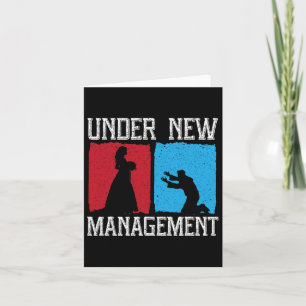 Under New Management Groom Wedding Bachelor Party Card