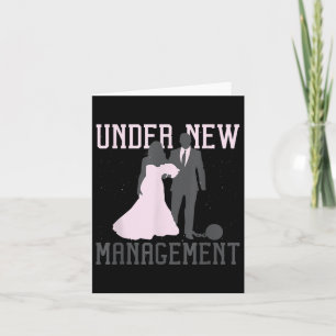 Under New Management Wedding Anniversary Ball Chai Card
