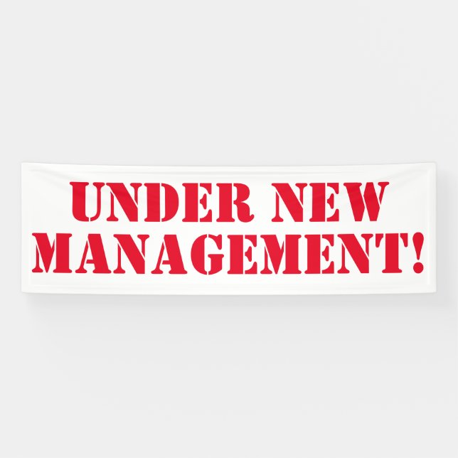 Under New Managenent Banner (Horizontal)